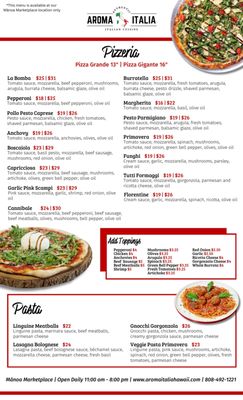 Menu photo 1 Aroma Italia Honolulu, HI Menu photo 1 Aroma Italia Honolulu, HI