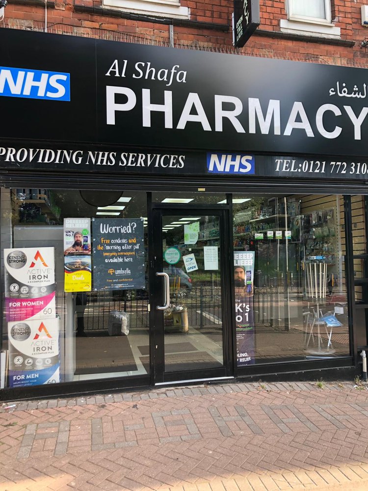 AL SHAFA PHARMACY Updated July 2024 674 Coventry Road, Birmingham
