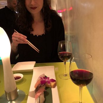 Morimoto - Selection of sushi and the house red wine. - Japanese Near Me - Philadelphia, Pennsylvania Morimoto - Selection of sushi and the house red wine. - Japanese Near Me - Philadelphia, Pennsylvania