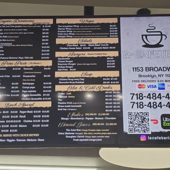 La Cafeteria BK - LA Cafeteria (Brooklyn, NY) 6/9/2025 - June 2025 menu - Breakfast & Brunch Near Me - Brooklyn, New York