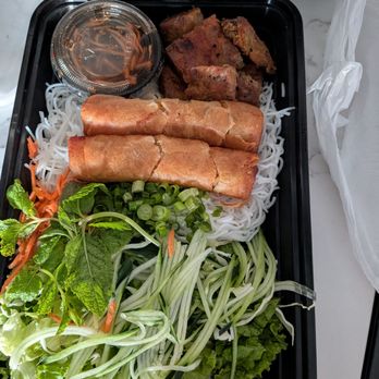 Pho Ca Dao Restaurant - Bun with pork and egg rolls - Vietnamese Near Me - San Diego, California Pho Ca Dao Restaurant - Bun with pork and egg rolls - Vietnamese Near Me - San Diego, California