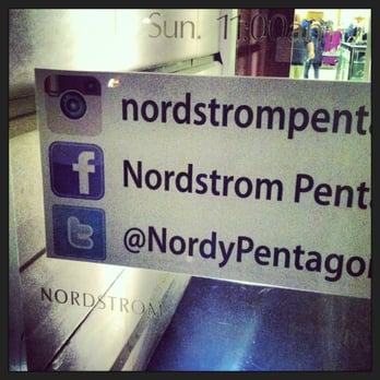 Nordstrom The Fashion Centre at Pentagon City - Improper and outdated Twitter logo usage. https://twitter.com/logo #PSA - Department Stores Near Me - Arlington, Virginia