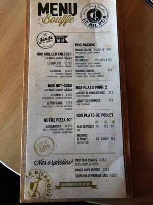 Menu photo 2 Le Bilboquet - Le BilPub Saint-Hyacinthe, QC