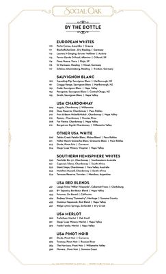 Menu photo 2 Social Oak Trophy Club, TX Menu photo 2 Social Oak Trophy Club, TX