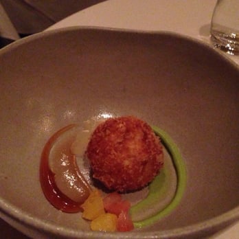 Bacchanalia - Crab fritter - New American Near Me - Atlanta, Georgia Bacchanalia - Crab fritter - New American Near Me - Atlanta, Georgia