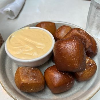 The Henry - Pretzels & Provolone Fondue - New American Near Me - Miami, Florida The Henry - Pretzels & Provolone Fondue - New American Near Me - Miami, Florida