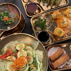 Lemongrass Thai - Steamed Dumplings, Cucumber Salad, Spring Rolls, Cup Wonton Soup, Gyoza