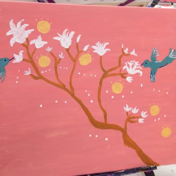 Purple Easel - My mom's version-- she got the birds right - Paint & Sip Near Me - Ontario, California Purple Easel - My mom's version-- she got the birds right - Paint & Sip Near Me - Ontario, California