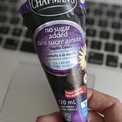 Chapman's Ice Cream - Vanilla ice cream cone - no sugar added and peanut-free