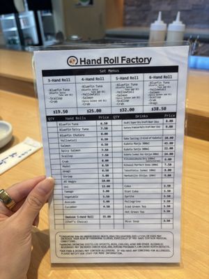 Menu photo 1 Hand Roll Factory Emeryville, CA Menu photo 1 Hand Roll Factory Emeryville, CA