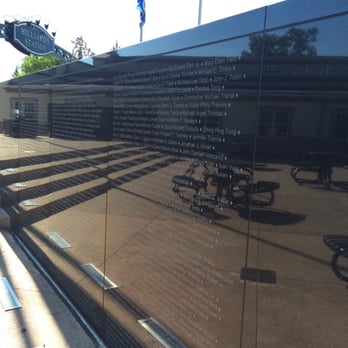 First Responders Park - One of several memorial walls. - Parks Near Me - Hilliard, Ohio