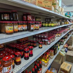 Hong Kong Super Market - Chile Garlic, Soy Sauces.