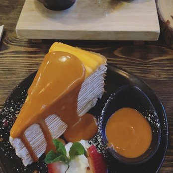 U :Dessert Story - Thai tea crepe cake - Desserts Near Me - Berkeley, California U :Dessert Story - Thai tea crepe cake - Desserts Near Me - Berkeley, California
