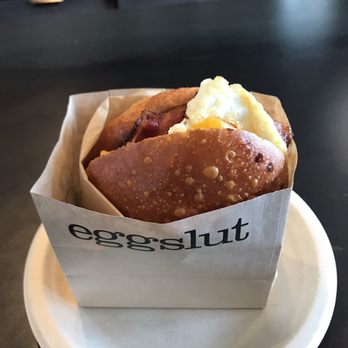 Eggslut - Bacon, egg, and cheese sandwich - Breakfast & Brunch Near Me - Los Angeles, California
