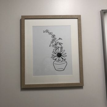 Olive Lebanese Eatery - Cute picture in bathroom. - Mediterranean Near Me - Arlington, Virginia