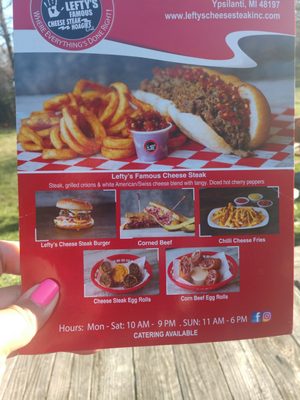 Menu photo 3 Lefty's Ypsilanti, MI