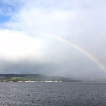 Thistle House Guest House - View across Loch Fyne to the town of Inverary - Guest Houses Near Me