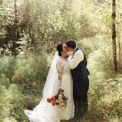 Vernonia Springs - Just married.  Vernonia Springs best outdoor wedding venue.