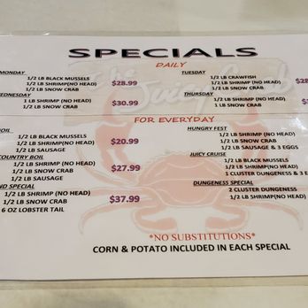 The Juicy Crab - Specials - Seafood Near Me - Jacksonville, Florida