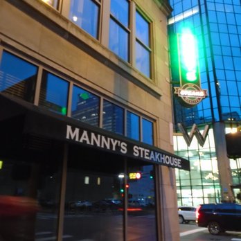 Manny's Steakhouse - Front of the restaurant, view looking towards 9th Street. - Steakhouses Near Me - Minneapolis, Minnesota