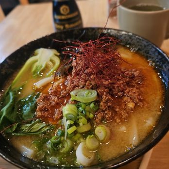 Tensai - Beef Tan Tan Udon- Ground sirloin beef, spicy broth, baby bok choy, kikurage mushroom, scallions, sesame seeds. $19.98. Good special,OK nood - Japanese Near Me - New York, New York Tensai - Beef Tan Tan Udon- Ground sirloin beef, spicy broth, baby bok choy, kikurage mushroom, scallions, sesame seeds. $19.98. Good special,OK nood - Japanese Near Me - New York, New York