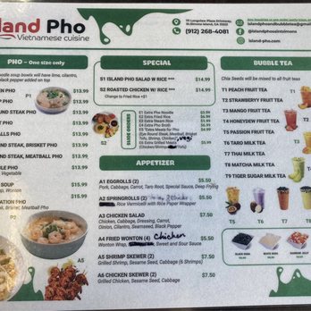 Island Pho & Bubble Tea - Menu - Vietnamese Near Me - St Simons Island, Georgia Island Pho & Bubble Tea - Menu - Vietnamese Near Me - St Simons Island, Georgia