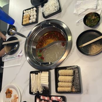 Gobi Hotpot & Mongolian Grill - enoki mushroom, tofu, tripe - Mongolian Near Me - Madison, Wisconsin