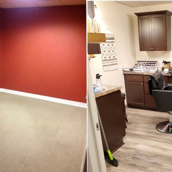 COR Improvements - the before and after of a hair salon - General Contractors Near Me - Glendale, Wisconsin
