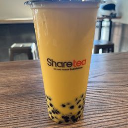 Mango Green Milk Tea