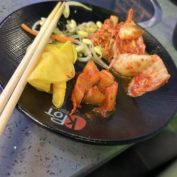 KPOT Korean BBQ & Hot Pot - Banchan - Korean Near Me - Dayton, Ohio KPOT Korean BBQ & Hot Pot - Banchan - Korean Near Me - Dayton, Ohio