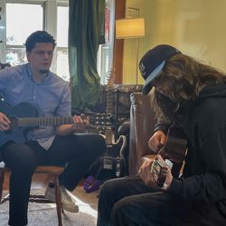 Jesse DeHaro Guitar Lessons - I am teaching technique to one of my students.