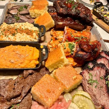 Oak & Ember - This picture is depicting the brunch offerings - Halal Near Me - Ontario, California
