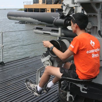 USS Cod Submarine Memorial - The deck gun!!  So much fun. - Landmarks & Historical Buildings Near Me - Cleveland, Ohio