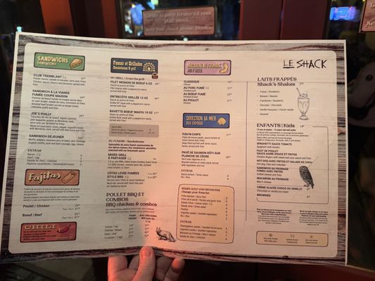 Menu photo 7 Le Shack Mont-Tremblant, QC Menu photo 7 Le Shack Mont-Tremblant, QC