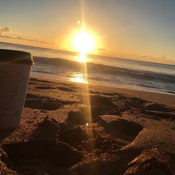Java Kai Kauai - Mocha hot latte on the beach! - Breakfast & Brunch Near Me - Kapaa, Hawaii