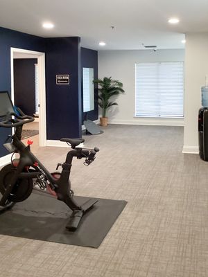Fitness and Wellness Center - Enjoy a state-of-the-art wellness center complete with a peleton, echelon mirror, yoga room, and weight-lifting equipment. Fitness and Wellness Center - Enjoy a state-of-the-art wellness center complete with a peleton, echelon mirror, yoga room, and weight-lifting equipment.
