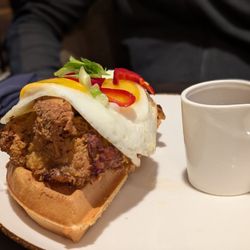 ENTYSE, Wine Bar & Lounge - Chicken and waffles