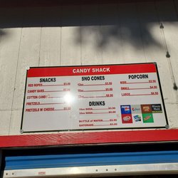 Cottage Grove Speedway - Snack menu