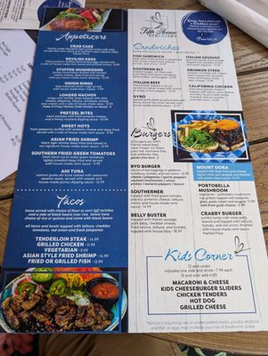 Menu photo 8 Fifth Avenue Streatery Mount Dora, FL