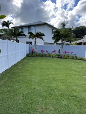Fence Installation - My name is Darren Wong Sr. and I am the founder and owner of owner of Pro Lawn & Landscape, LLC. I started this company in 1992 in my beautiful hometown of Kailua, O'ahu. For over twenty years, Pro Lawn & Landscape, LLC has provided excellent landscape design, lawn service and maintenance to residential and commercial clients across the islands. The most gratifying part of this job is helping to realize a client's dream to its full potential through beautiful design and function. I specialize in design and installation of all lawn components, sprinkle irrigation, water features, tile and stone work, and all florist/nursery needs. No job is too big or small. I was born and raised in Hawai'i and am incredibly lucky that my work allows me to help keep this island beautiful.
I live in Kailua and have three amazing kids. I look forward to working together to diligently fulfill your lawn and landscape needs. Let's turn your landscaping dreams into reality!. Let's turn your landscaping ideas into reality!
Our services include:
Lawn maintenance and upkeep
Custom waterfall design
Koi ponds
Rock and tile stamping
Custom waterfall design
Hawaiian stone work
Hollow tile installation Fence Installation - My name is Darren Wong Sr. and I am the founder and owner of owner of Pro Lawn & Landscape, LLC. I started this company in 1992 in my beautiful hometown of Kailua, O'ahu. For over twenty years, Pro Lawn & Landscape, LLC has provided excellent landscape design, lawn service and maintenance to residential and commercial clients across the islands. The most gratifying part of this job is helping to realize a client's dream to its full potential through beautiful design and function. I specialize in design and installation of all lawn components, sprinkle irrigation, water features, tile and stone work, and all florist/nursery needs. No job is too big or small. I was born and raised in Hawai'i and am incredibly lucky that my work allows me to help keep this island beautiful.
I live in Kailua and have three amazing kids. I look forward to working together to diligently fulfill your lawn and landscape needs. Let's turn your landscaping dreams into reality!. Let's turn your landscaping ideas into reality!
Our services include:
Lawn maintenance and upkeep
Custom waterfall design
Koi ponds
Rock and tile stamping
Custom waterfall design
Hawaiian stone work
Hollow tile installation