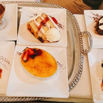 La Coquille - dessert tray - French Near Me - Manhasset, New York La Coquille - dessert tray - French Near Me - Manhasset, New York