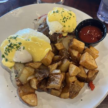 State Fare - Steak Benedict it was good a little late overcooked though - Breakfast & Brunch Near Me - Catonsville, Maryland State Fare - Steak Benedict it was good a little late overcooked though - Breakfast & Brunch Near Me - Catonsville, Maryland