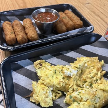 The Place 2 Be - Mozzarella Sticks. Scrambled eggs with cheese - Breakfast & Brunch Near Me - Hartford, Connecticut The Place 2 Be - Mozzarella Sticks. Scrambled eggs with cheese - Breakfast & Brunch Near Me - Hartford, Connecticut