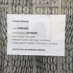 The Burger Shop - Horario veraniego