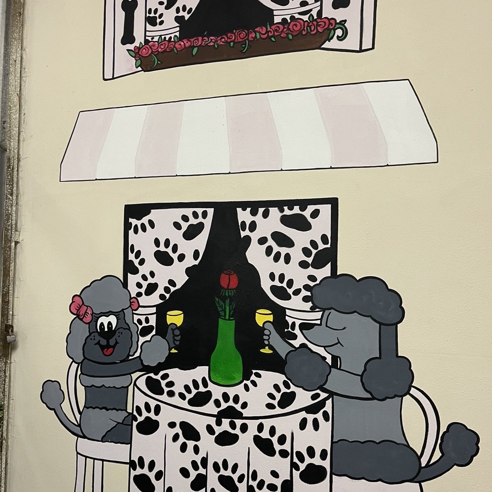 4 Dogs Grooming - Painting on left close to front entrance - Pet Groomers Near Me - Torrance, California 4 Dogs Grooming - Painting on left close to front entrance - Pet Groomers Near Me - Torrance, California