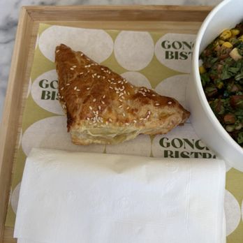 Goncho Bistro - Cheese Spinach Samsa - Modern European Near Me - Los Angeles, California Goncho Bistro - Cheese Spinach Samsa - Modern European Near Me - Los Angeles, California