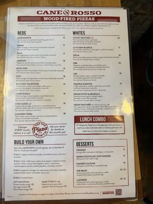 Menu photo 3 Cane Rosso Fort Worth, TX