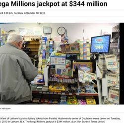 Coulson's News & Variety - http://news10.com/2016/01/08/powerball-fever-continues-as-jackpot-reaches-800-million/