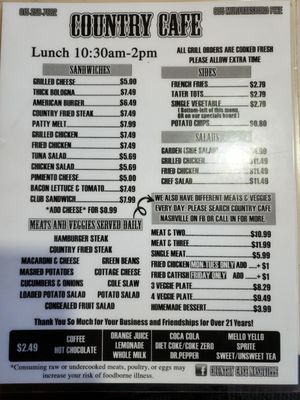 Menu photo 5 Country Cafe Nashville, TN Menu photo 5 Country Cafe Nashville, TN
