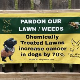 Outside sign for the pets